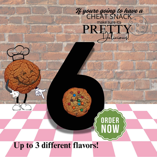 Six Pretty Delicious Cookies